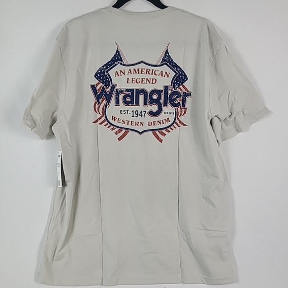 NWT Wrangler Men's An American Legend Western Denim T-Shirt Size XL - Picture 4 of 6